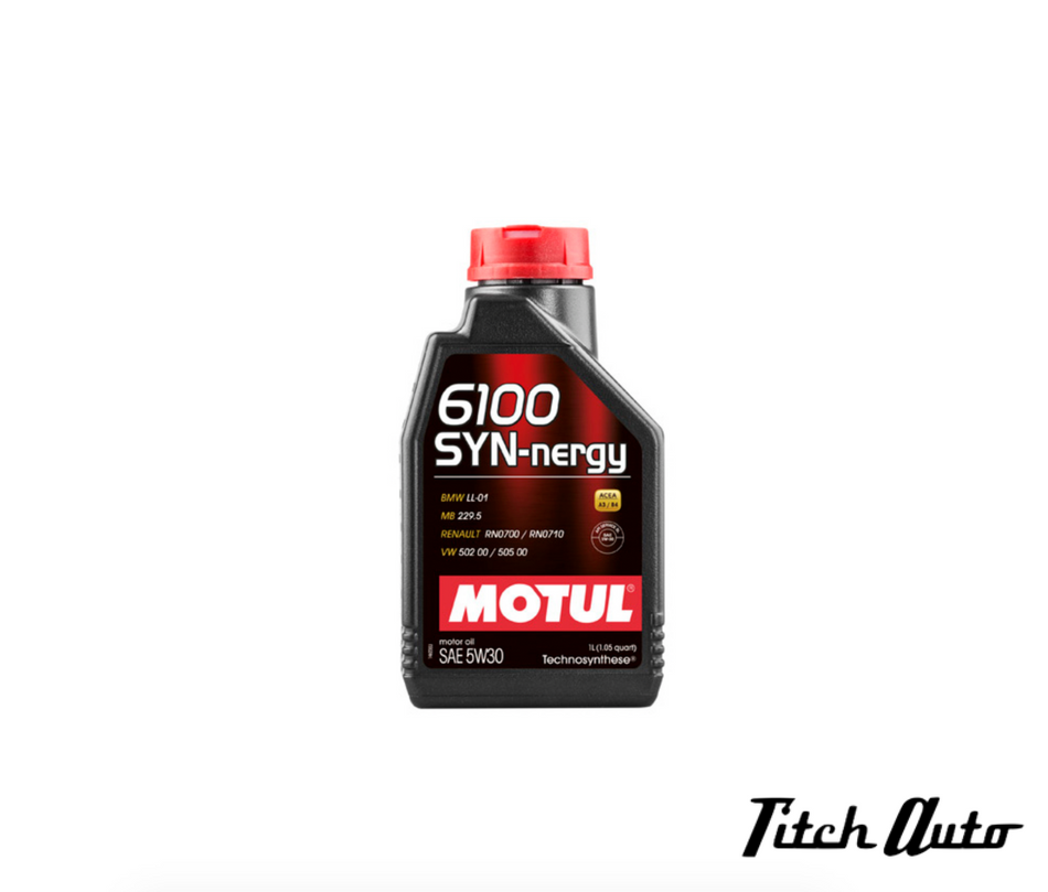 MOTUL 6100 SYN-nergy - 5W-30 Semi-Synthetic (1 Liter) TitchAuto