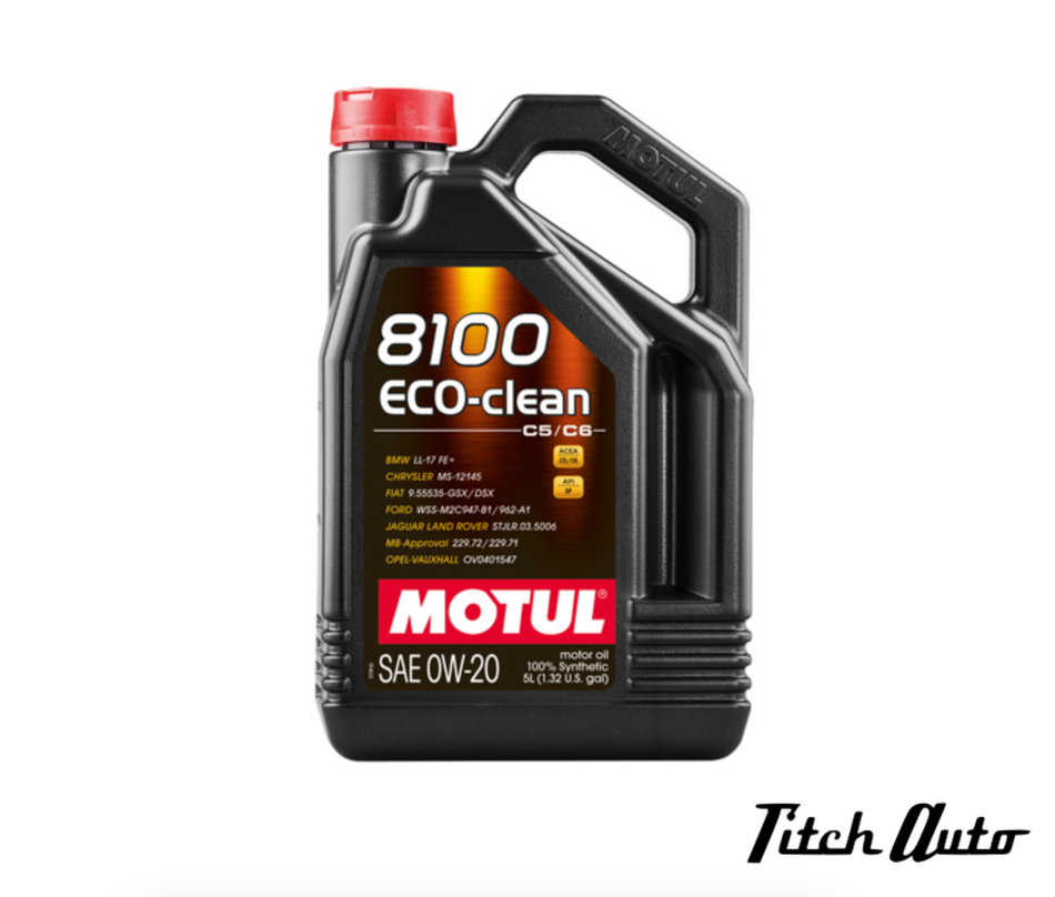 MOTUL 8100 ECO-clean - 0W-20 Synthetic (5 Liter) TitchAuto