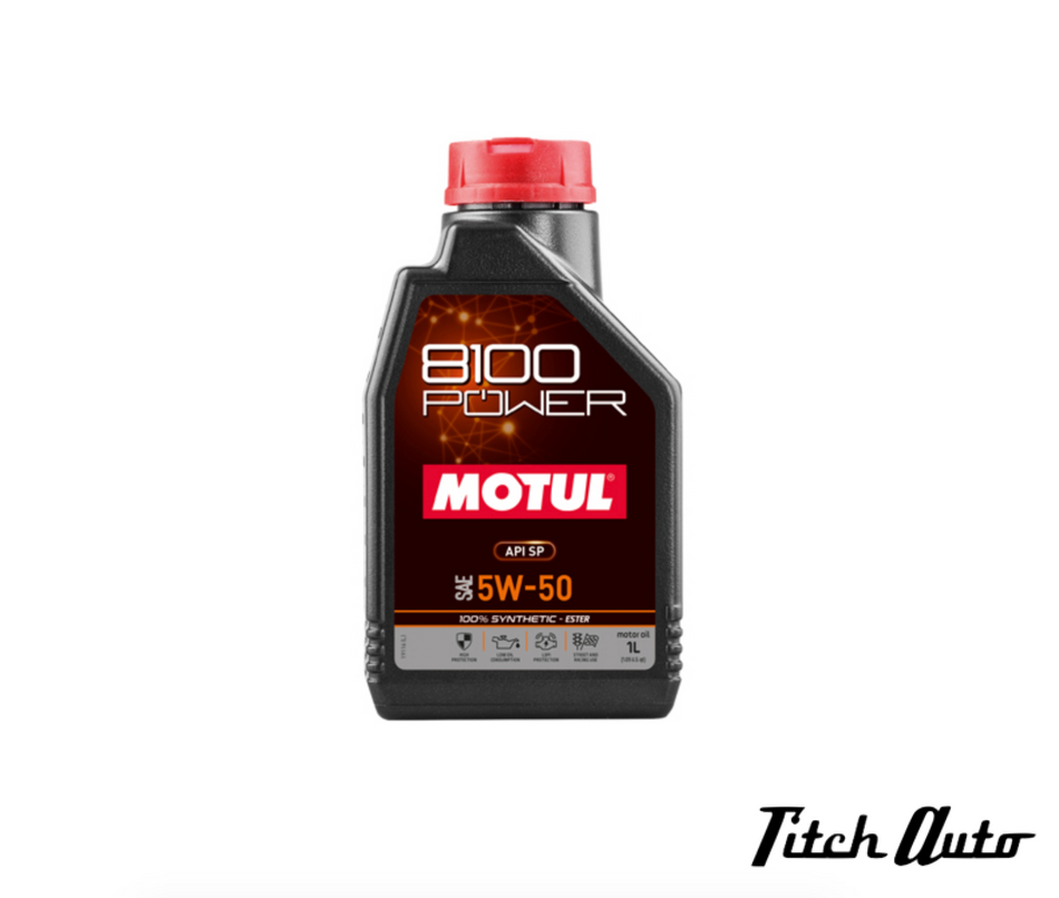 MOTUL 8100 Power - 5W-50 Synthetic (1 Liter) TitchAuto