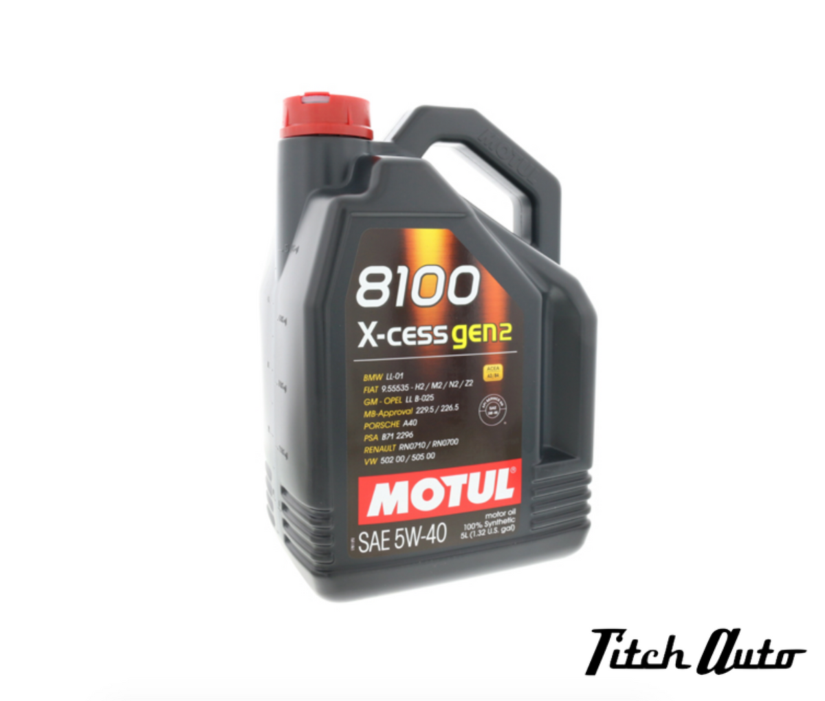 MOTUL 8100 X-cess (Gen 2) - 5W-40 Synthetic (5 Liter) TitchAuto