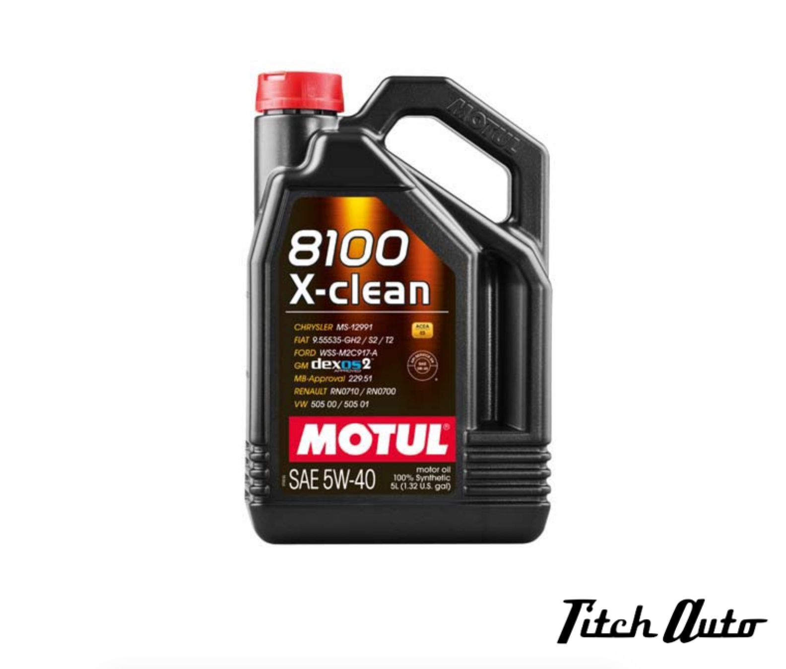 MOTUL 8100 X-clean (Gen 1) - 5W-40 Synthetic (5 Liter) TitchAuto