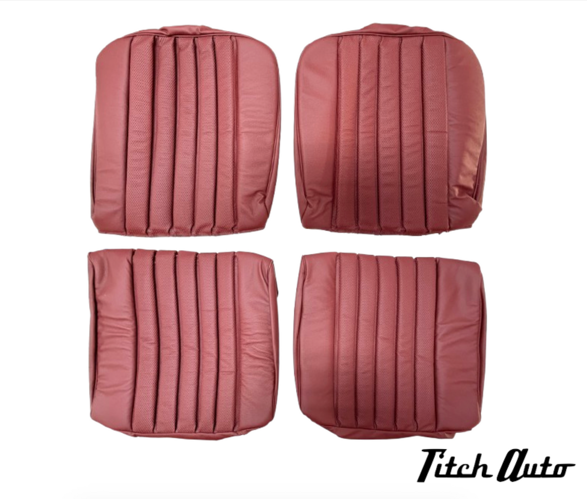 Mercedes 220 W111 NEW Burgundy Seats Kit from Mulberry TitchAuto