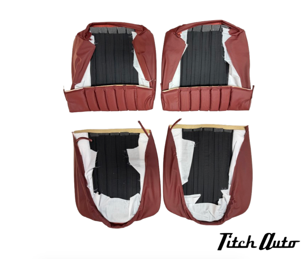 Mercedes 220 W111 NEW Burgundy Seats Kit from Mulberry TitchAuto