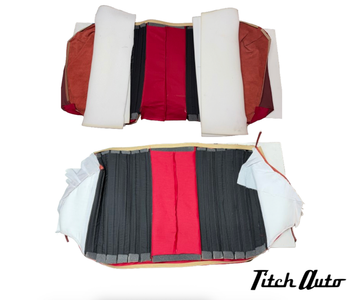 Mercedes 220 W111 NEW Burgundy Seats Kit from Mulberry TitchAuto