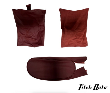 Mercedes 220 W111 NEW Burgundy Seats Kit from Mulberry TitchAuto