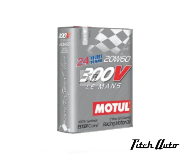 Motul Racing Motor Oil 300V Le Mans 100% Synthetic 20W60 2.1 Quarts - TitchAuto