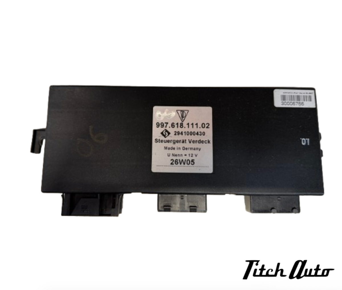 Porsche Car Module Porsche 911 997 USED FOR PARTS Convertible Top Module Commuter – TitchAuto